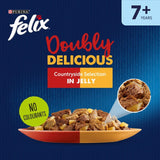 Felix Doubly Delicious 7+ Countryside Selection wet cat food 12 x 85g - British product
