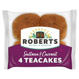 Roberts Sultana Currant Teacakes x4