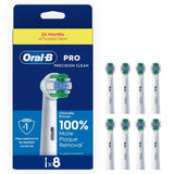 Oral-B Precision Clean Replacement Toothbrush Heads 8 Pack
