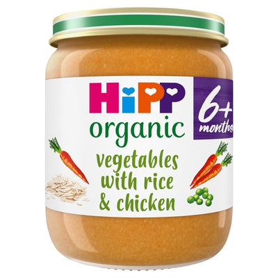 HiPP Organic Vegetables with Rice & Chicken Baby Food Jar 125g