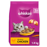 Whiskas chicken adult dry cat food 1.9kg (British brand)