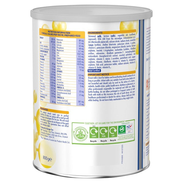 SMA extra hungry infant milk powder 800g (British brand)