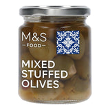 M&S Mixed Stuffed Green Olives 240g