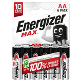 Energizer Max Alkaline AA Batteries 6-Pack