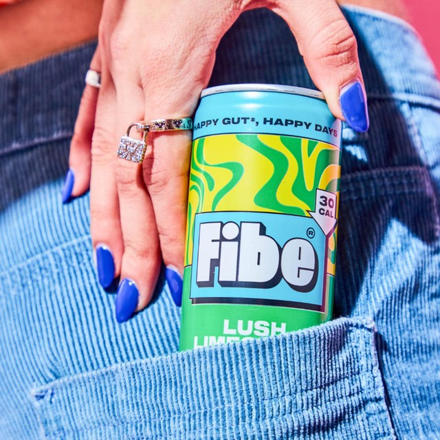Fibe Lush Limeonade lemonade in 4 x 250ml cans - British product