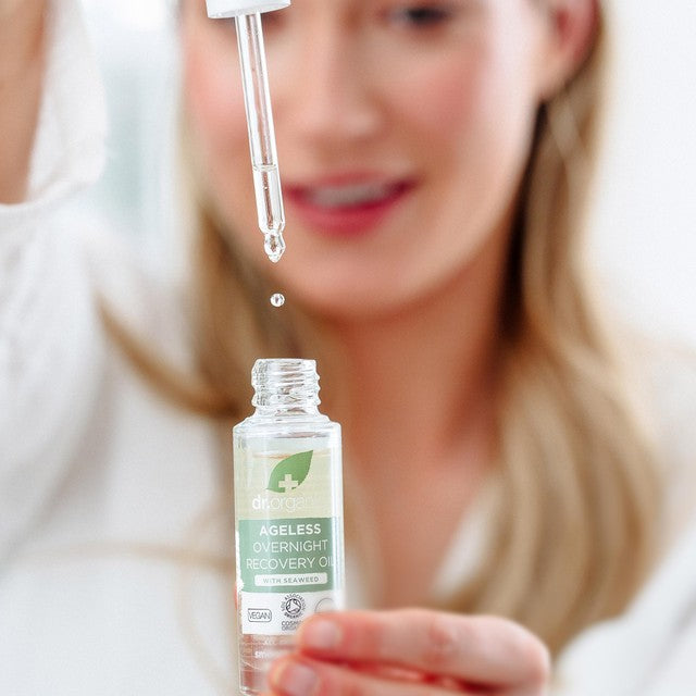 Dr Organic Ageless with Seaweed Overnight Recovery Oil 30ml - British product
