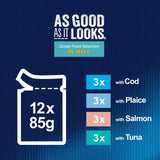Felix cat food Ocean Feasts 12x85g - British product