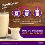 PaediaSure Shake Vanilla Nutritional Supplement Powder 400g, imported from the UK
