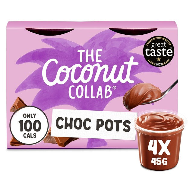 Coconut Collab vegan chocolate pots 4 x 45g (British brand)