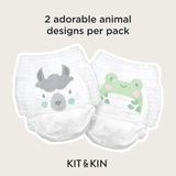 Kit & Kin Hypoallergenic Nappy Pants Size 8 Frog Print, UK version