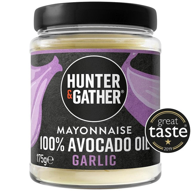 Hunter & Gather garlic avocado oil mayonnaise 175g, UK version