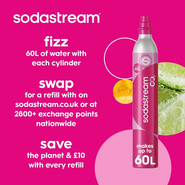 SodaStream Quick Connect CO2 gas cylinder 425g (British brand)