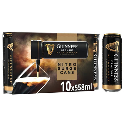 Guinness Draught Nitrosurge Stout Ølbokser 10 x 558ml