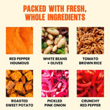 Pollen Grace red pepper houmous salad 275g, imported from the UK