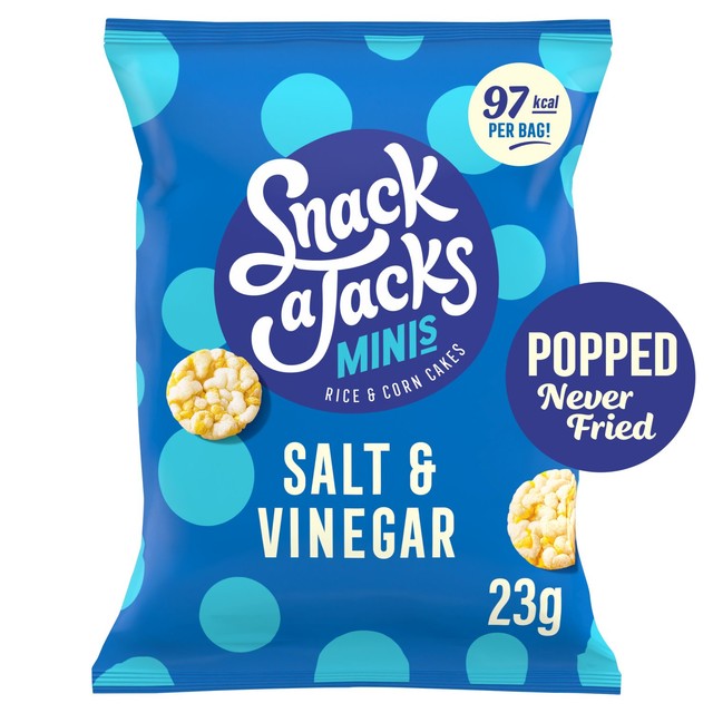 Snack a Jacks Salt & Vinegar rice cakes 23g (British brand)