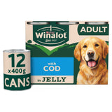 Winalot cod in jelly wet dog food 400g (British brand)