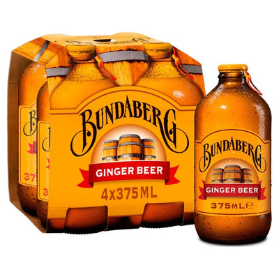 Bundaberg Ginger Beer Carbonated Drink 4 x 375ml