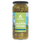 Cypressa sliced green jalapeno peppers in brine 480g - British product