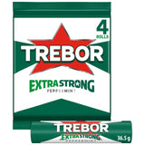 Trebor extra strong peppermint mint rolls 4 x 41.3g (British brand)