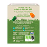Harringtons puppy grain-free wet dog food tray, chicken, 380g, UK version
