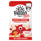 Piccolo Kids Squeezy Yoghurt Strawberry & Banana 4 x 90g