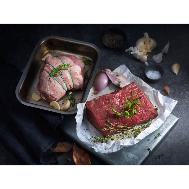 M&S basted boneless beef joint 450g, imported from the UK