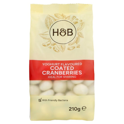Holland & Barrett Yoghurt Flavoured Coated Cranberries Snack 210g