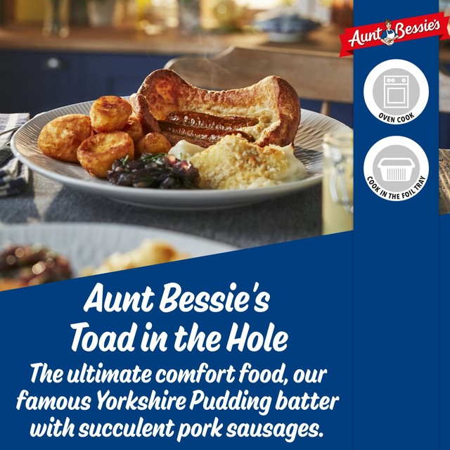 Aunt Bessie's Toad in the Hole frozen meal 190g - British product