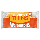 Warburtons crumpet thins 8 pack - British product