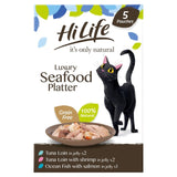 HiLife It's only Natural Luxury Seafood in Jelly Variety Pack Complementary Cat Food 5 x 50g