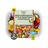 M&S Mediterranean roasting vegetables with basil lemon dressing 350g, imported from the UK