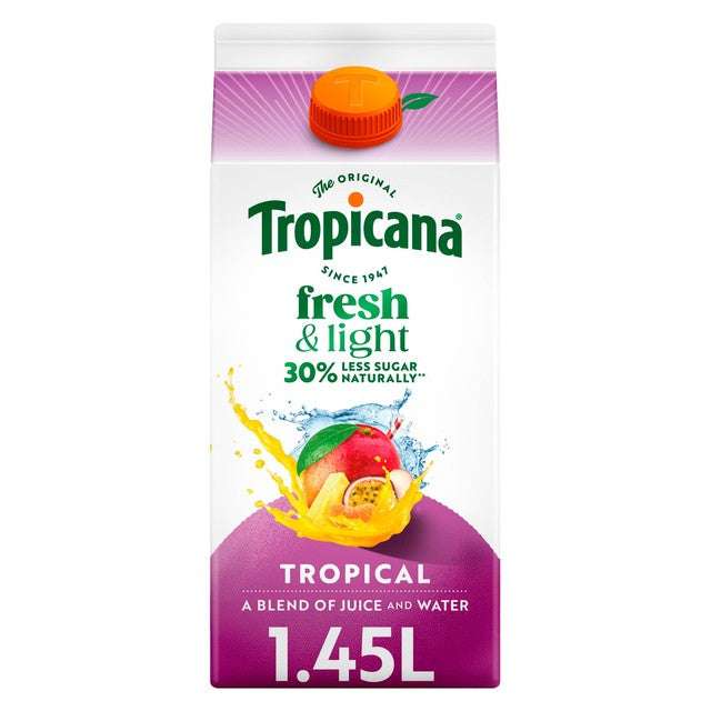 Tropicana Fresh Light Tropical 1.45L (British brand)