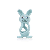 Brush-Baby Bobbie Bunny Teether Toy Eucalyptus Green - British product