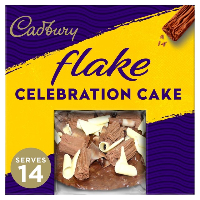 Cadbury Flake Celebration chocolate cake - British product