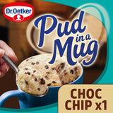Dr Oetker vanilla flavoured chocolate chip mug cake mix 65g - British product