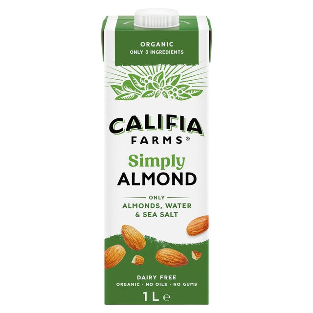 Califia Farms unsweetened organic almond drink 1L - British product