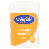 Valupak Chewable Vitamin C Tablets Orange Flavour Vitamin Supplement 60 Tablets