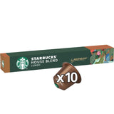 Starbucks House Blend Lungo Nespresso Coffee Capsules Pack of 10