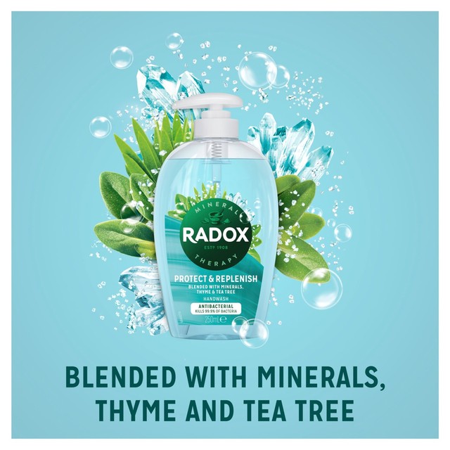Radox Anti Bac Replenishing Antibacterial Hand Wash 250ml, imported from the UK