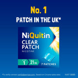 NiQuitin CQ 21mg Clear Patch Step 1, imported from the UK