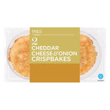 M&S Cheddar Cheese & Onion Potato Crispbakes 227g, imported from the UK