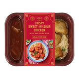 M&S Battered Sweet & Sour Chicken meal 400g, imported from the UK