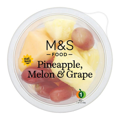 M&S Pineapple, Melon & Grapes Fruit Snack Pot 130g