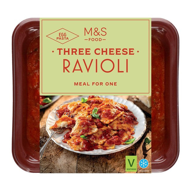 M&S Three Cheese Ravioli 400g, imported from the UK