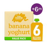 Little Freddie Organic Banana Greek Style Yoghurt Baby Food Pouch 6 x 100g