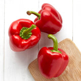 Ocado red peppers 3 pack, imported from the UK