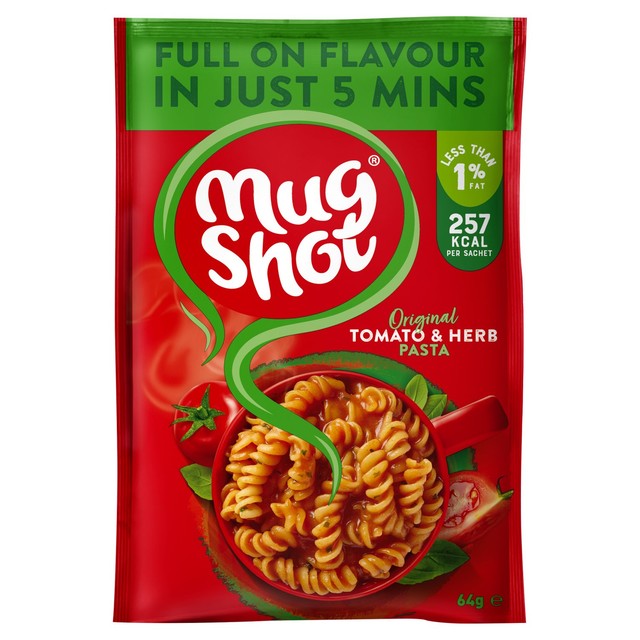 Mug Shot Tomato & Herb pasta 64g, imported from the UK