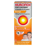 Nurofen for Children 3mths-9yrs Orange Ibuprofen Suspension 100ml