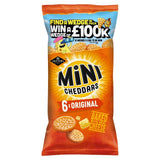 Jacob's Mini Cheddars Original cheese snack biscuits 6 pack, UK version