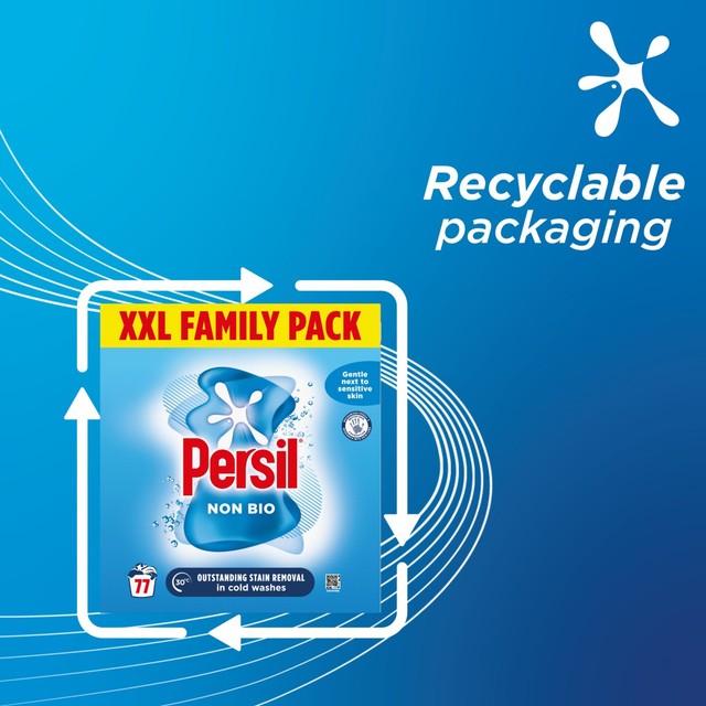 Persil Non Bio washing powder 77 washes 3.9kg, imported from the UK